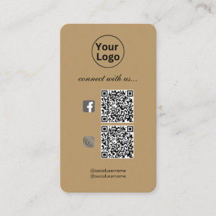 Moderner Beruflicher 2 QR CODE Visitenkarte