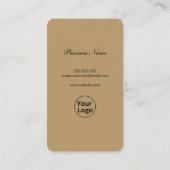 Moderner Beruflicher 2 QR CODE Visitenkarte (Rückseite)