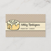 Moderner beruflicher Bäckerei-Kochs-elegantes Visitenkarte (Vorderseite)