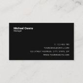 Moderner Beruflicher Bau Visitenkarte (Rückseite)