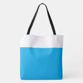 Moderner Beruflicher Blauer Farbblock Sky Tasche (Rückseite)