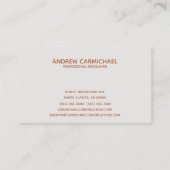 Moderner Beruflicher Brückenbauer Visitenkarte (Rückseite)