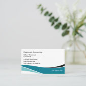 Moderner Beruflicher Buchhalter Visitenkarte (Stehend Vorderseite)