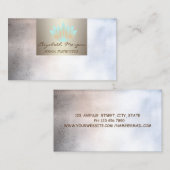 Moderner Beruflicher Charme, Mettalik, Lotus Visitenkarte (Vorne/Hinten)