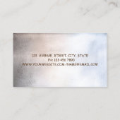 Moderner Beruflicher Charme, Mettalik, Lotus Visitenkarte (Rückseite)