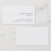 Moderner Beruflicher Chic Minimalistisch Schlicht Visitenkarte (Vorne/Hinten)