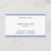 Moderner Beruflicher Cooler Sleek modischer Luxe Visitenkarte (Rückseite)