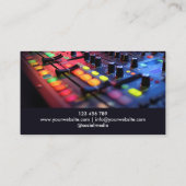 Moderner Beruflicher DJ Songwriter Music Singer Visitenkarte (Rückseite)