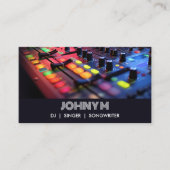 Moderner Beruflicher DJ Songwriter Music Singer Visitenkarte (Vorderseite)