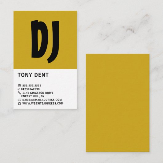 Moderner, Beruflicher DJ Visitenkarte (Vorne/Hinten)