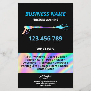 Moderner Beruflicher Druck Power waschen Flyer