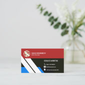 Moderner beruflicher einfacher Marketings-Manager, Visitenkarte (Stehend Vorderseite)