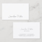 Moderner Beruflicher Eleganter Einfaches Template Visitenkarte (Vorne/Hinten)