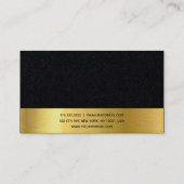 Moderner beruflicher eleganter erstklassiger visitenkarte (Rückseite)