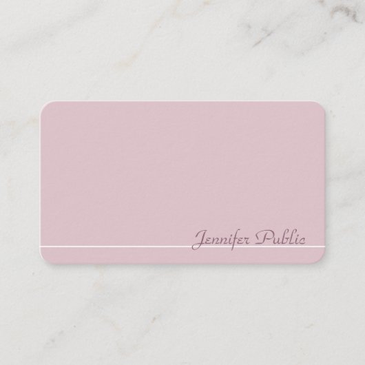 Moderner beruflicher eleganter Trendy Lech Visitenkarte (Vorderseite)