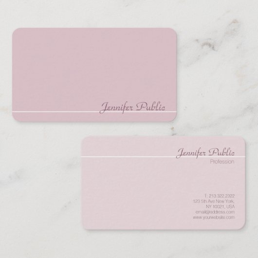 Moderner beruflicher eleganter Trendy Lech Visitenkarte (Vorne/Hinten)