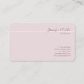 Moderner beruflicher eleganter Trendy Lech Visitenkarte (Rückseite)