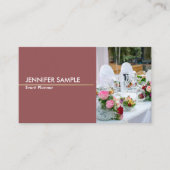 Moderner Beruflicher eleganter Veranstaltungsmanag Visitenkarte (Vorderseite)