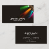 Moderner Beruflicher eleganter Veranstaltungsplane Visitenkarte (Vorne/Hinten)