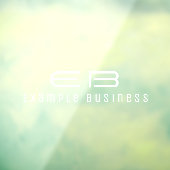 Moderner Beruflicher Firmenname Fensteraufkleber (Blatt 3)