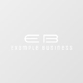 Moderner Beruflicher Firmenname Fensteraufkleber (Blatt)