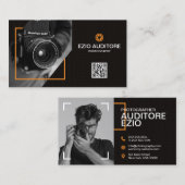 Moderner Beruflicher Fotograf Visitenkarte (Vorne/Hinten)