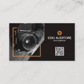 Moderner Beruflicher Fotograf Visitenkarte (Vorderseite)