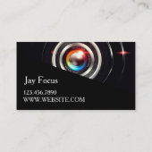 Moderner Beruflicher Fotograf Visitenkarte (Rückseite)