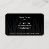 Moderner Beruflicher Garten mit Grünrasen Visitenkarte (Rückseite)