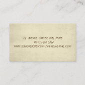 Moderner Beruflicher Glitzer Cupcake Whisky Visitenkarte (Rückseite)