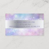 Moderner Beruflicher Glitzer Lashes Makeup Visitenkarte (Rückseite)