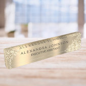 Moderner Beruflicher Glitzer Namensplakette