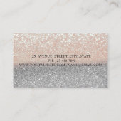 Moderner Beruflicher Glitzer, Rahmen, Kuchen Visitenkarte (Rückseite)