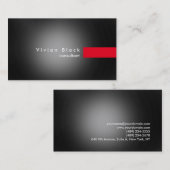 Moderner Beruflicher Grauroter Strickkonsuant Visitenkarte (Vorne/Hinten)