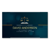 Moderner Beruflicher Grüne Goldschmied Magnetische Visitenkarte (Vorderseite)