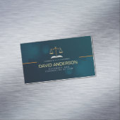 Moderner Beruflicher Grüne Goldschmied Magnetische Visitenkarte (Beispiel)