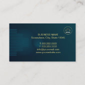 Moderner Beruflicher Grüne Goldschmied Visitenkarte (Rückseite)