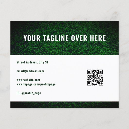 Moderner beruflicher grüner Flyer (Hinten)