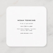 Moderner Beruflicher Handwerksbauer Quadratische Visitenkarte (Rückseite)