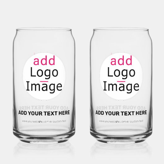 Moderner Beruflicher, individueller Business-Chic Dosenglas (Vorderseite)