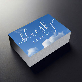 Moderner Beruflicher, innovativer Wolken Blue Sky Visitenkarte