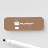Moderner Beruflicher Kaffee Namensschild (Beispiel)