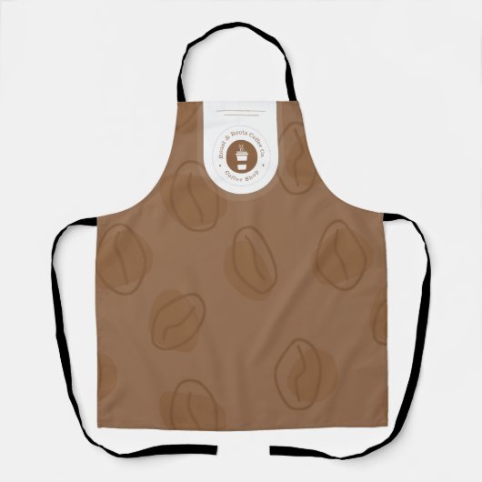 Moderner Beruflicher Kaffee Schürze (Vorderseite)
