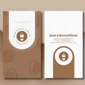 Moderner Beruflicher Kaffee Visitenkarte