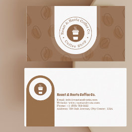 Moderner Beruflicher Kaffee Visitenkarte