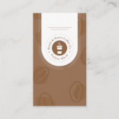 Moderner Beruflicher Kaffee Visitenkarte (Vorderseite)
