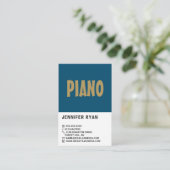 Moderner, Beruflicher Keyboarder, Pianist Visitenkarte (Stehend Vorderseite)