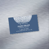 Moderner Beruflicher Klempner Magnetische Visitenkarte (Beispiel)