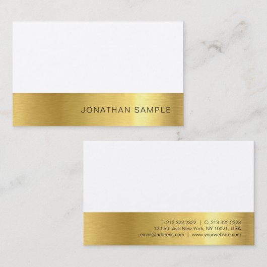 Moderner beruflicher kreativer erstklassiger Silk Visitenkarte (Vorne/Hinten)