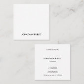 Moderner beruflicher kreativer glatter quadratische visitenkarte (Vorne/Hinten)